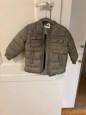 Army Green Puffer Jacket